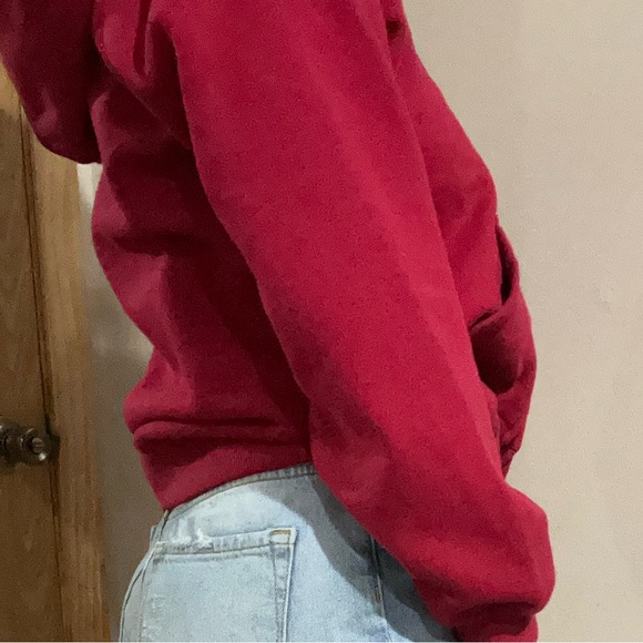 WOMENS RED HOODIE - Picture 2 of 4